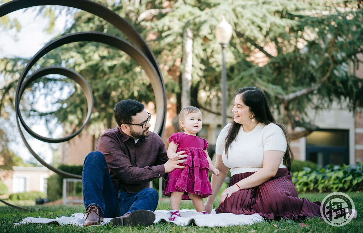 Extended family photo session in Manhattan Beach, highlighting generations with a scenic coastal backdrop.