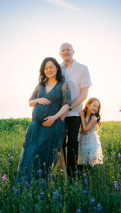 Maternity & Family Photos in Palos Verdes: A Spring Session with Wildflowers and Big Sister Moments
