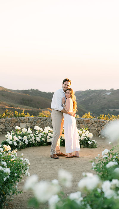 Stonewall Ranch Proposal in Malibu | Bailey & Brandon’s Sunset Engagement