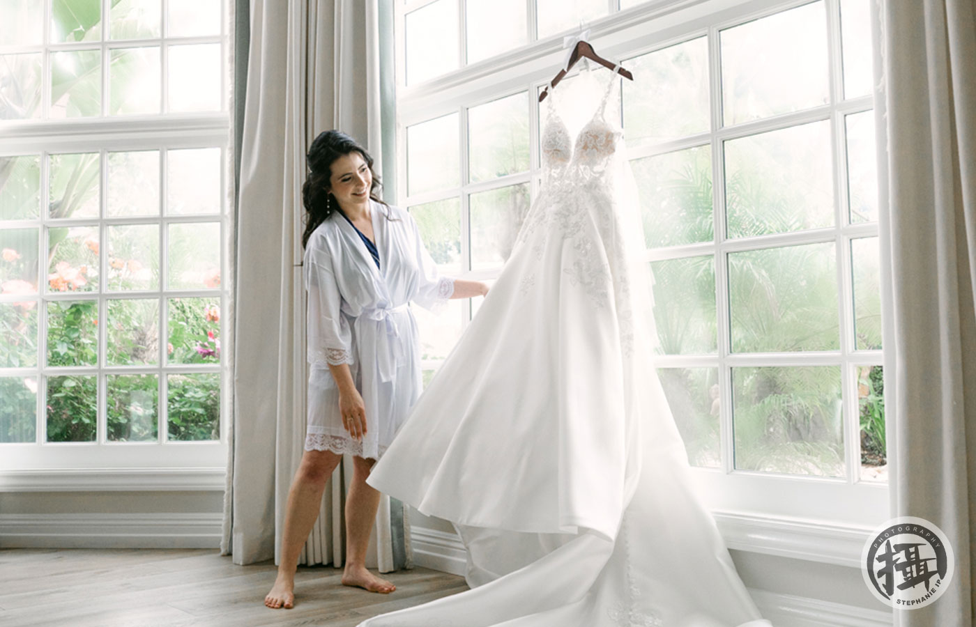 Documentary-style wedding getting ready photo in Marina Del Rey, captured by a top classic wedding photographer in California.