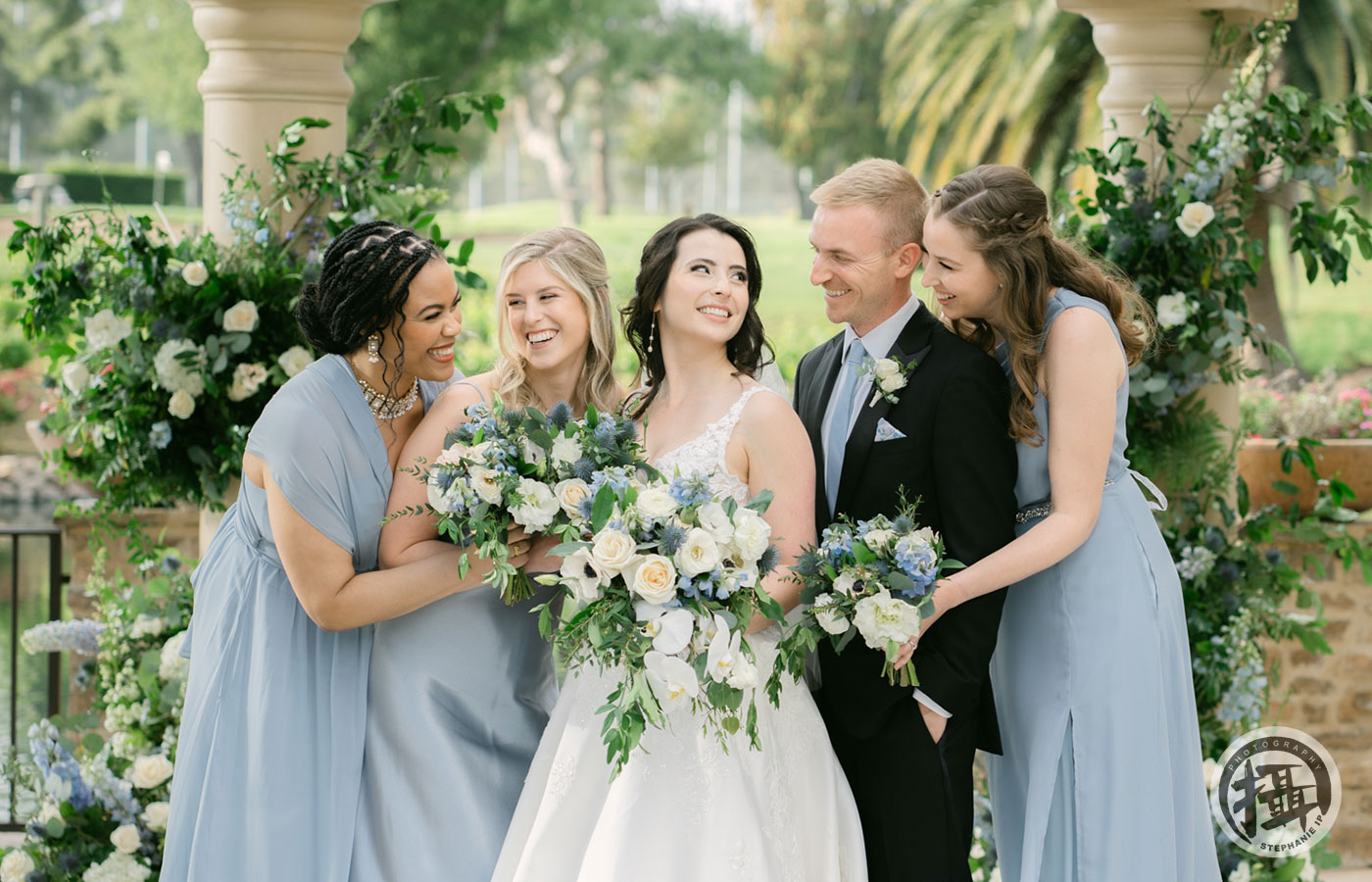 Candid wedding ceremony moment in Newport Beach with emotional vows by the best wedding photographer in Orange County.