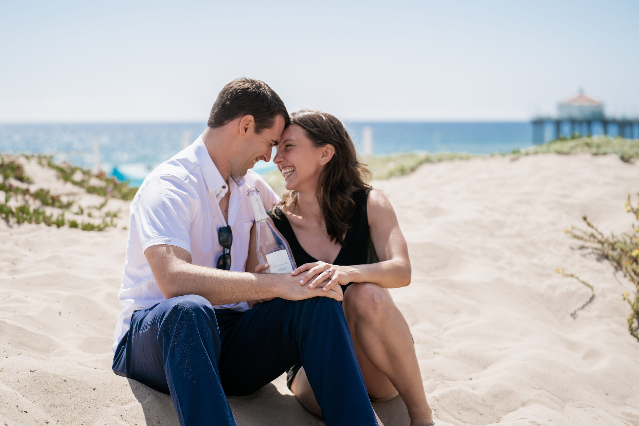 Chris and Taryn Surprise Proposal and Engagement at Manhattan Beach Pier