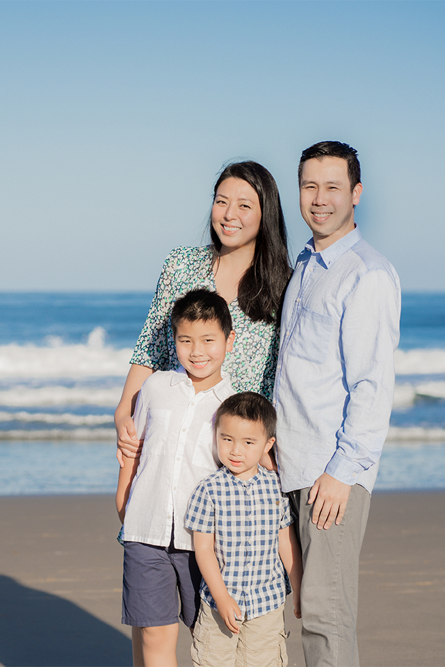 The Jue Family photography session at Hermosa Beach, California