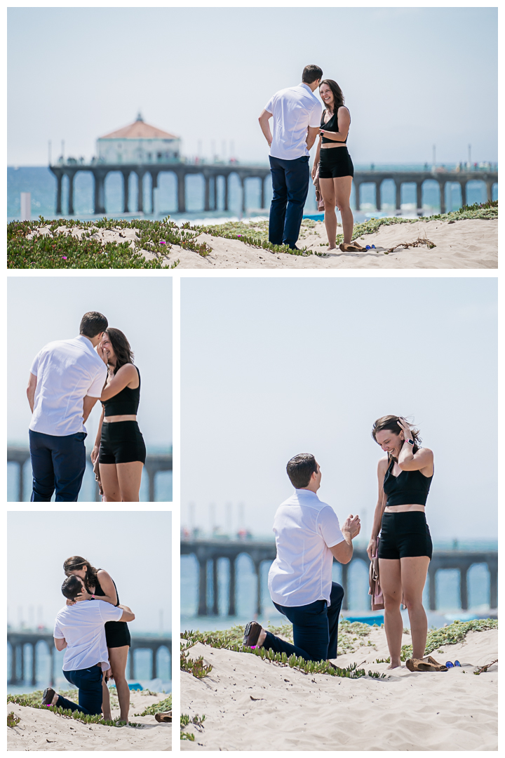 Chris and Taryn Surprise Proposal and Engagement at Manhattan Beach Pier