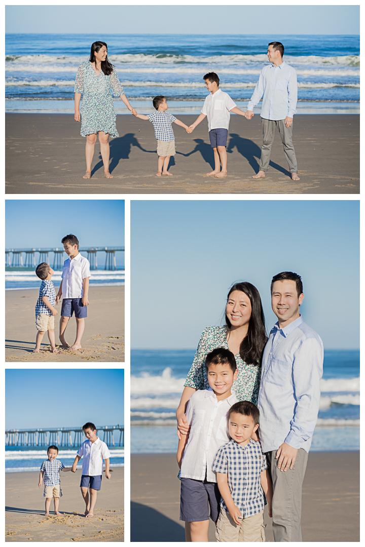 The Jue Family photography session at Hermosa Beach, California