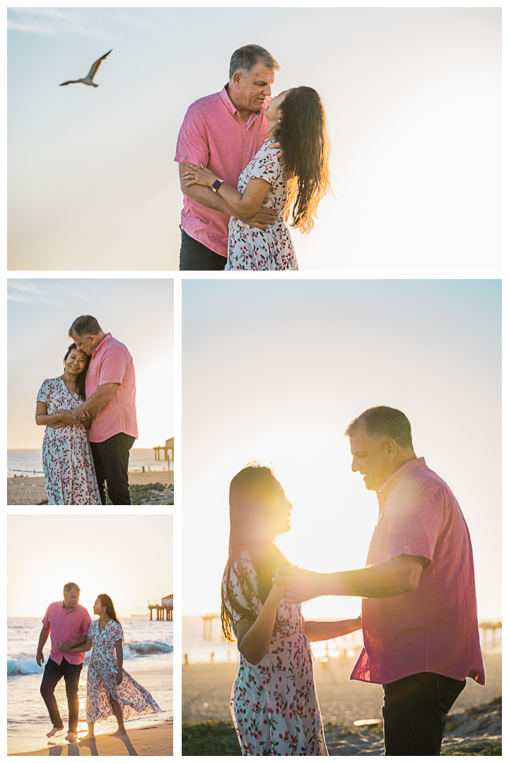 Steven and Jennifer Engagement Session at Manhattan Beach Pier California