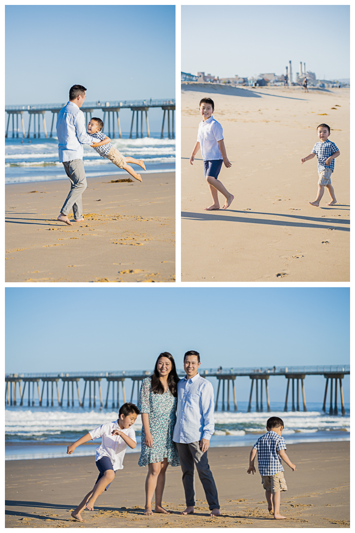 The Jue Family photography session at Hermosa Beach, California