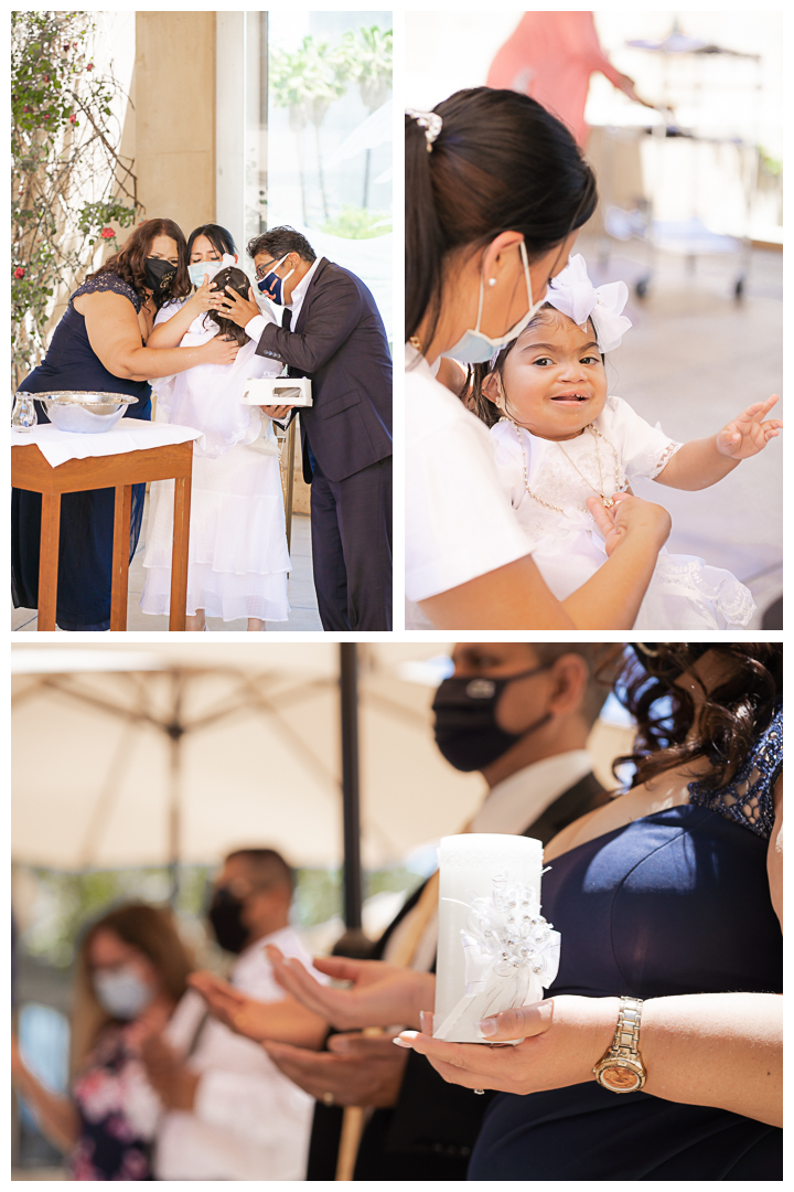 rodriguez family baby baptism Cathedral of Our Lady of the Angels