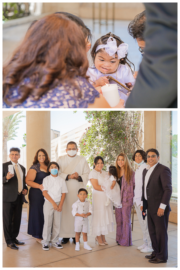 rodriguez family baby baptism Cathedral of Our Lady of the Angels