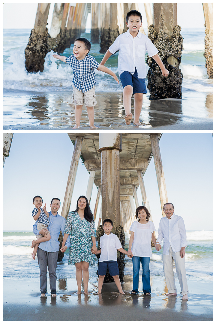 The Jue Family photography session at Hermosa Beach, California