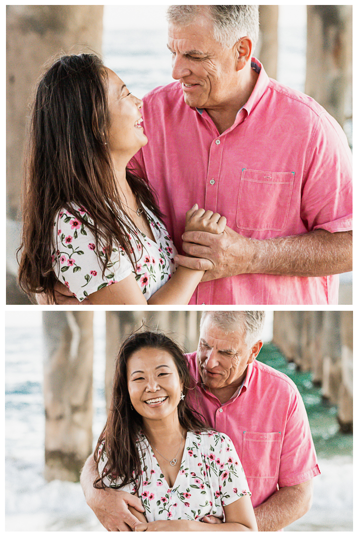 Steven and Jennifer Engagement Session at Manhattan Beach Pier California