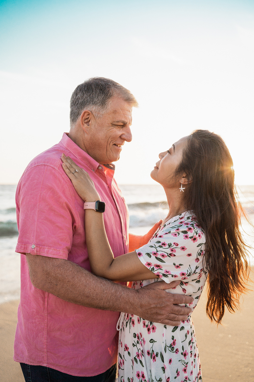 Steven and Jennifer Engagement Session at Manhattan Beach Pier California