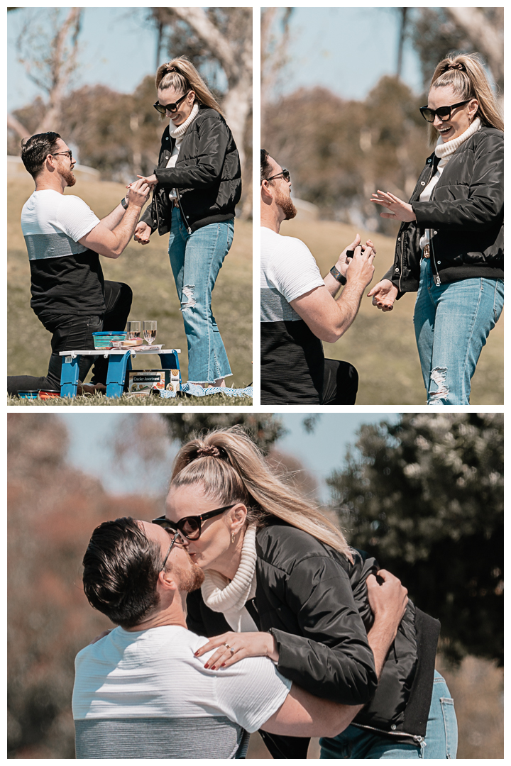 Josh and Monique Surprise Proposal and Engagement at Manhattan Beach Pier