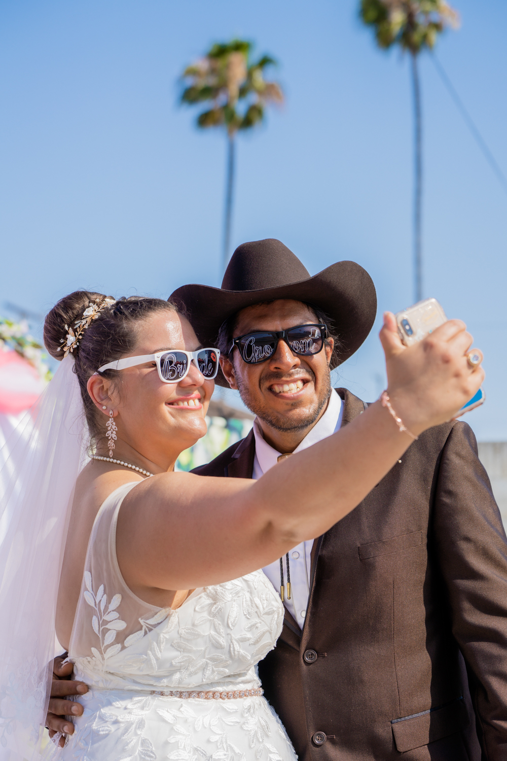 Jesse and Barbara backyard wedding in Carson, Los Angeles, California