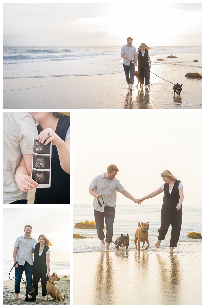 Maternity session at Huntington Beach Dog Beach