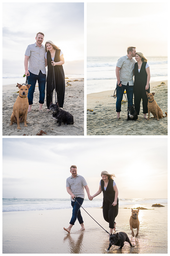 Maternity session at Huntington Beach Dog Beach