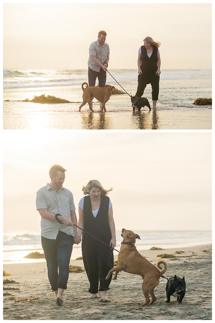 Maternity session at Huntington Beach Dog Beach