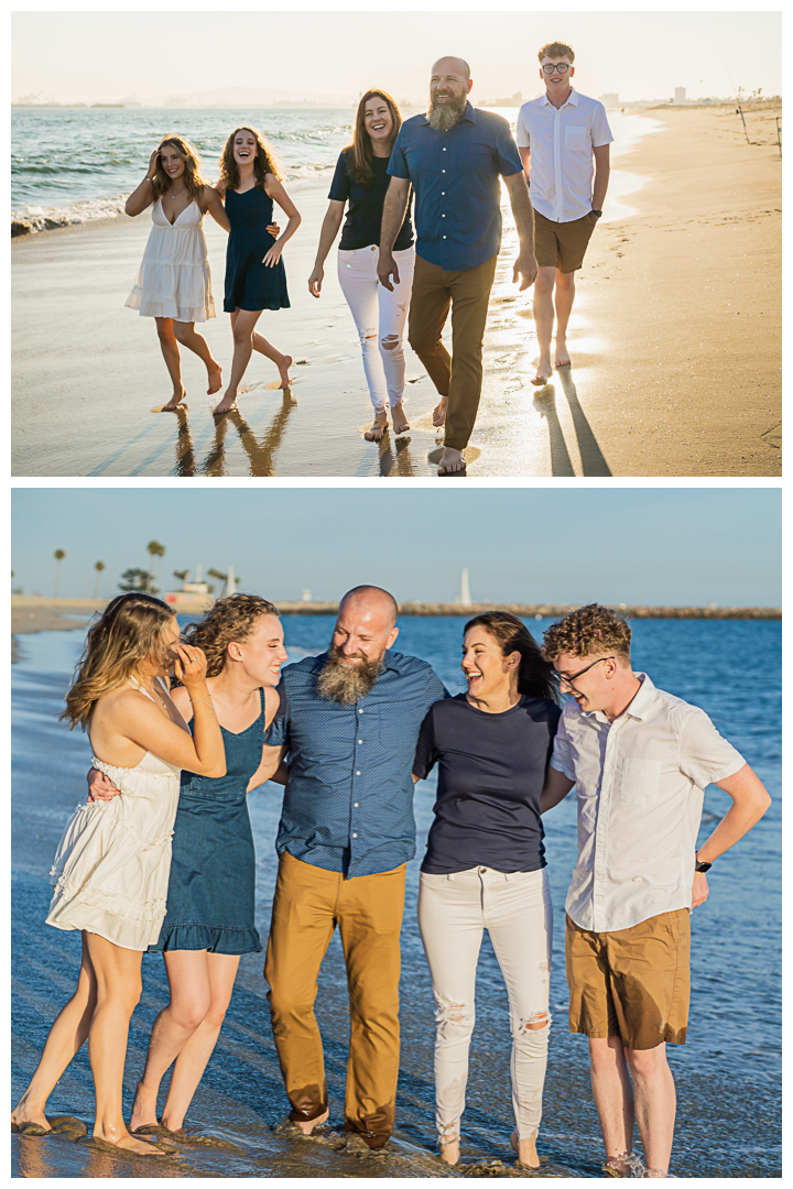 Bastien Family Session Vacation at Long Beach, Los Angeles, California