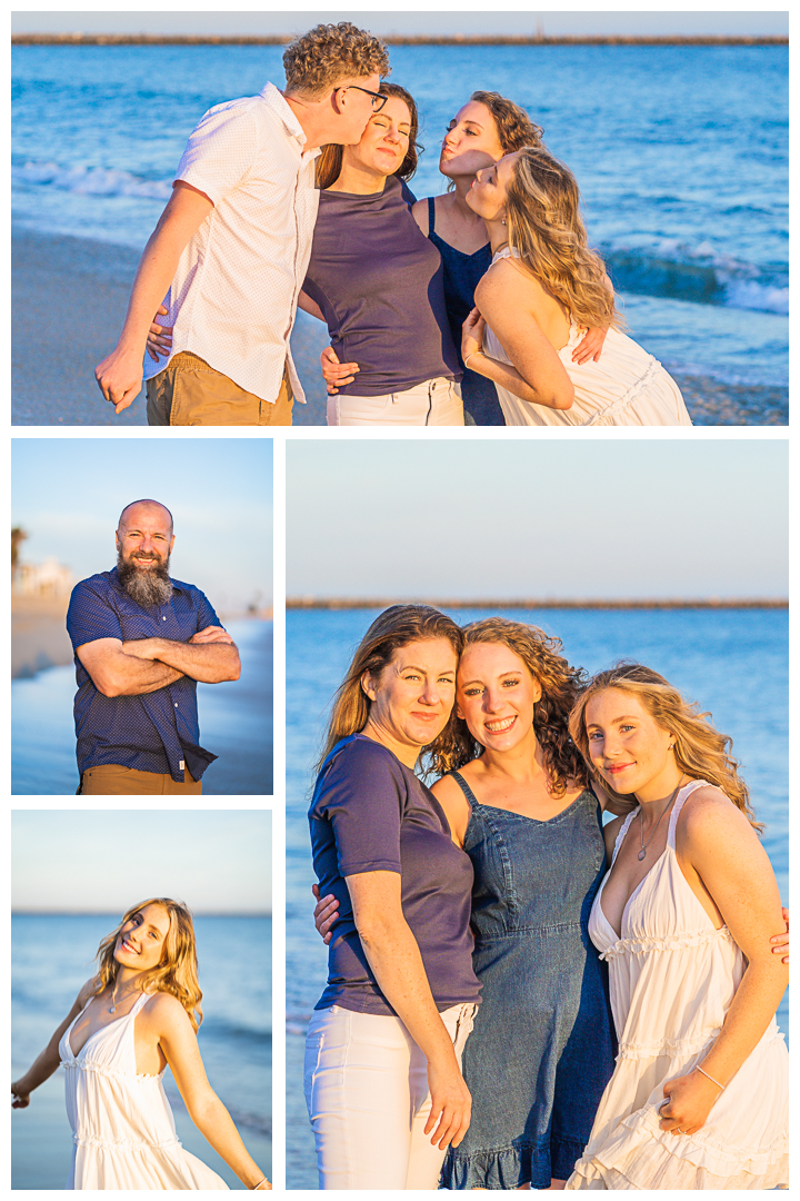 Bastien Family Session Vacation at Long Beach, Los Angeles, California