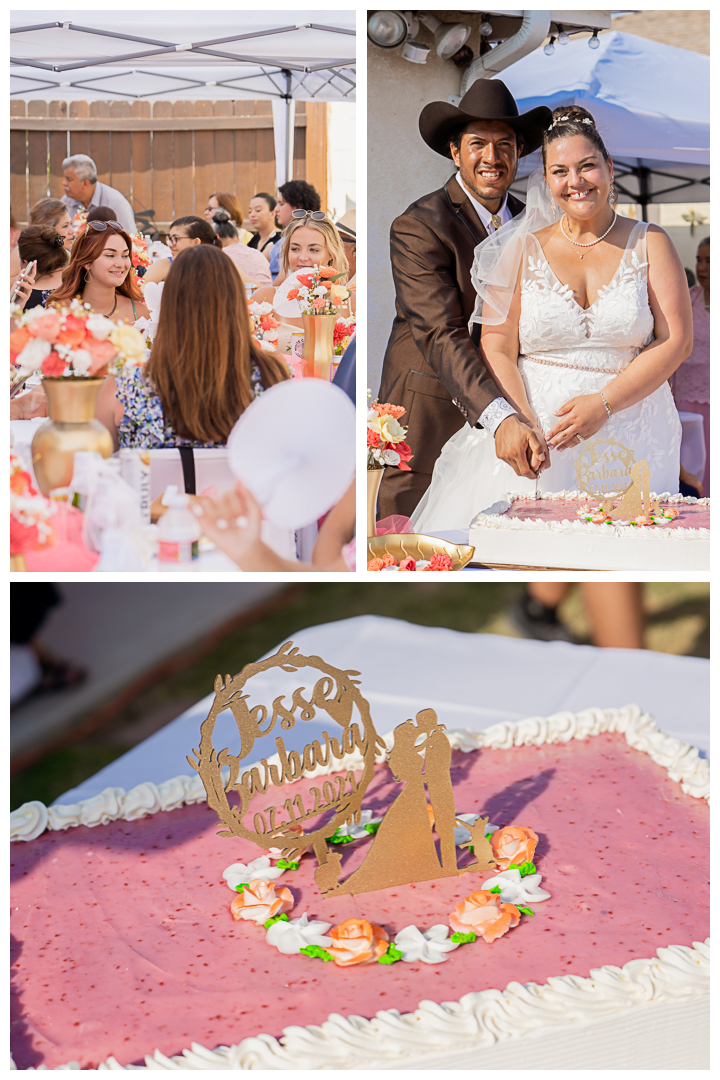 Jesse and Barbara backyard wedding in Carson, Los Angeles, California