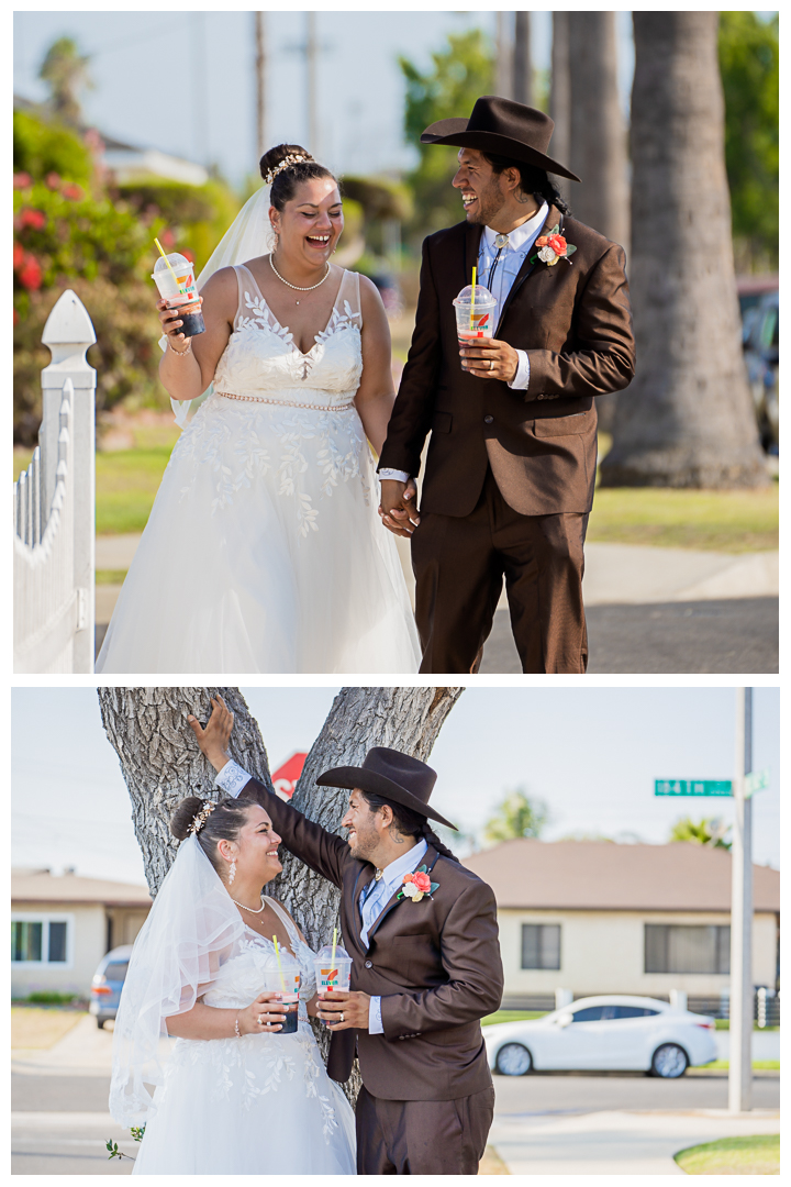 Jesse and Barbara backyard wedding in Carson, Los Angeles, California