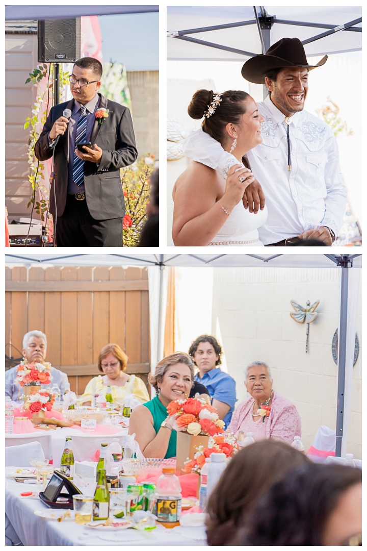 Jesse and Barbara backyard wedding in Carson, Los Angeles, California