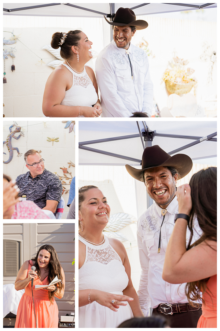 Jesse and Barbara backyard wedding in Carson, Los Angeles, California