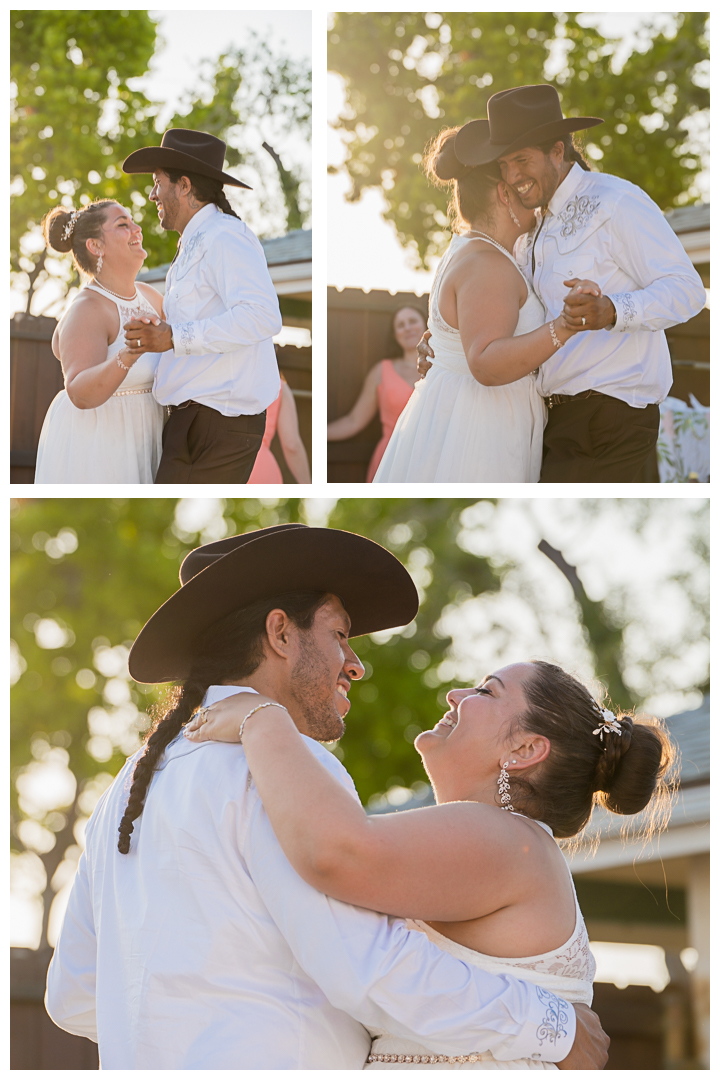 Jesse and Barbara backyard wedding in Carson, Los Angeles, California