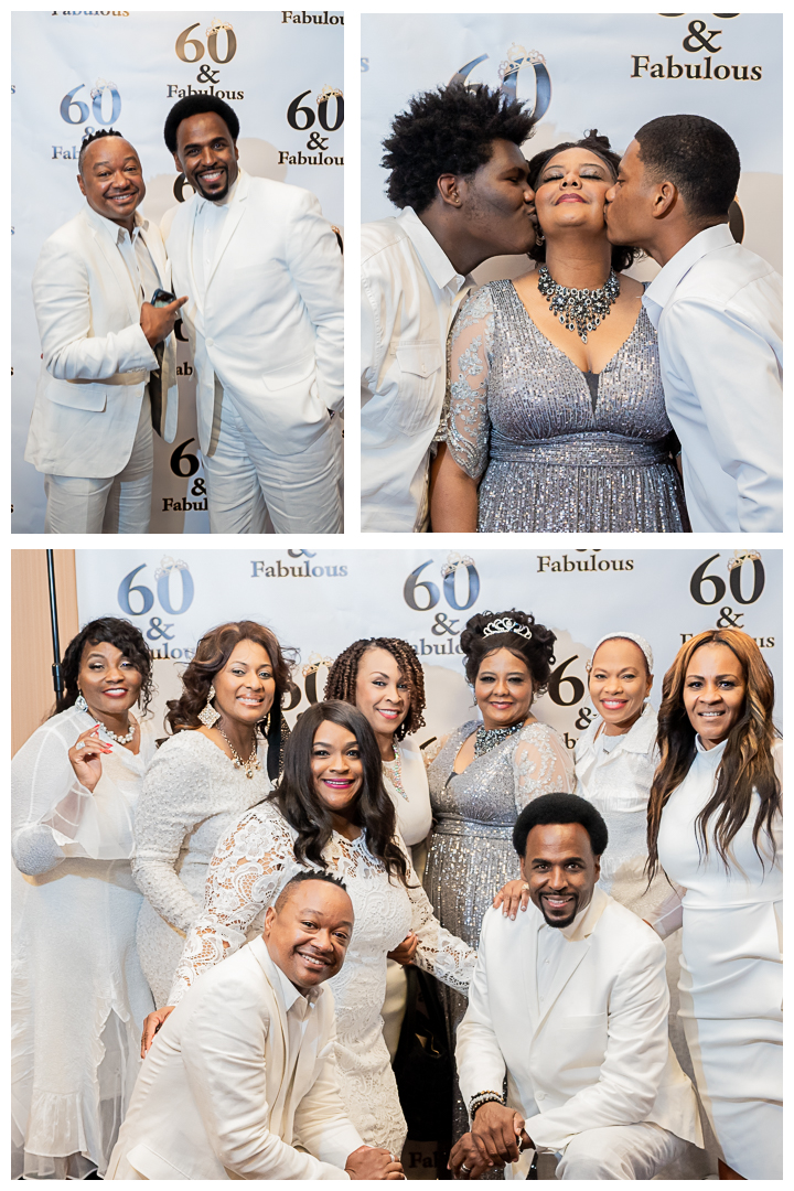 Private church event celebrating pastor's 60th birthday