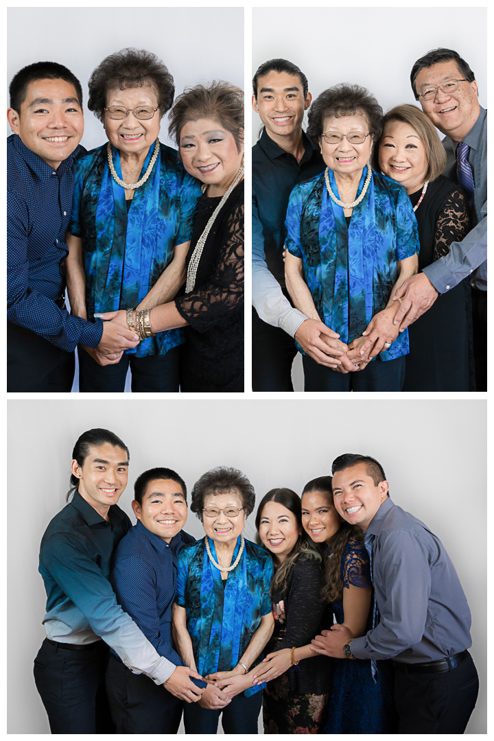 The Tamura family studio photography session at Torrance, California