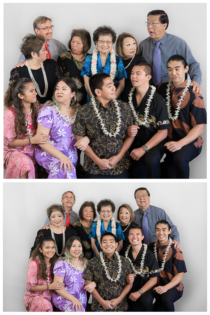 The Tamura family studio photography session at Torrance, California