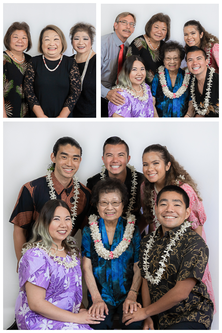 The Tamura family studio photography session at Torrance, California