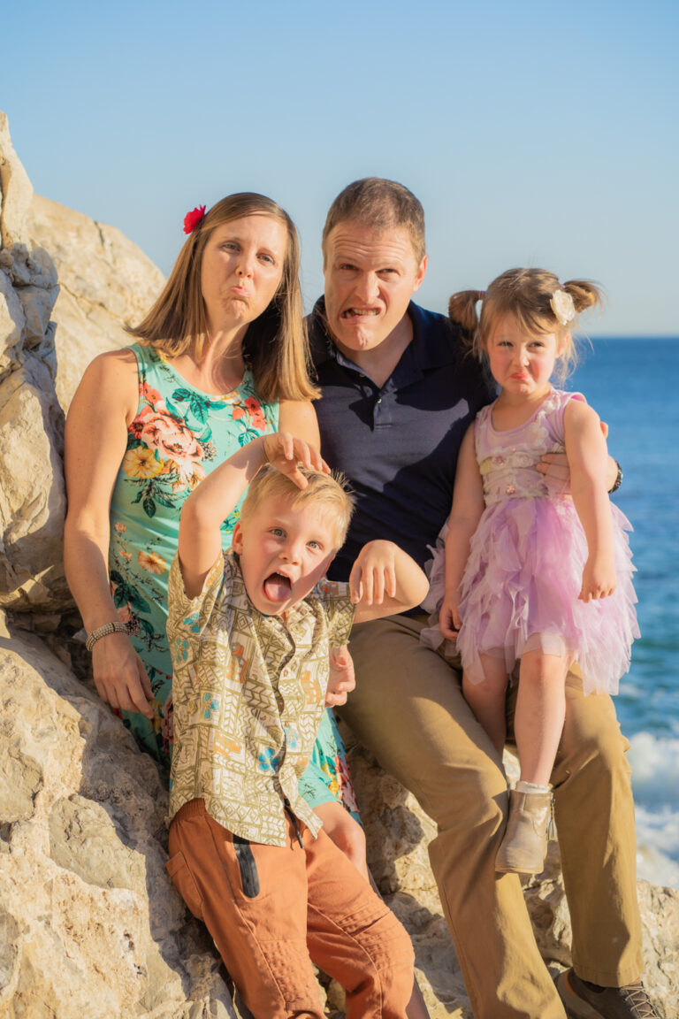 Holiday Mini Family session at Terranea Resort and Beach in Palos Verdes California