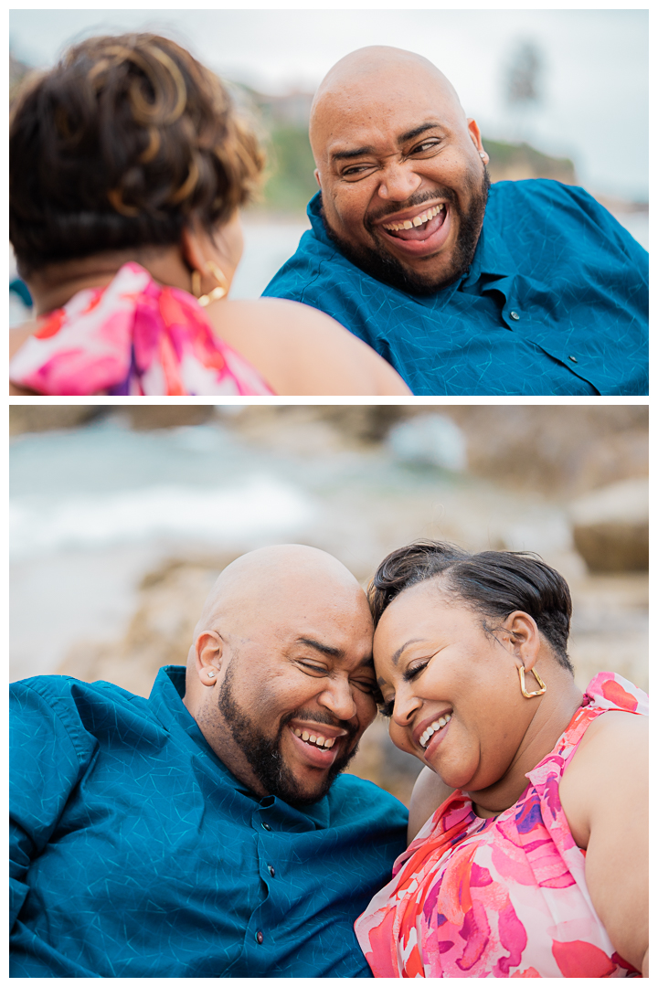 Tatiana and Chris Engagement Session at Little Corona Del Mar Beach in Corona Del Mar, Newport Beach, Orange County, California