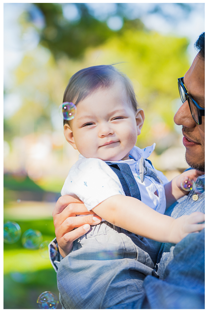 Daniel's 1st Birthday Cake Smash Family Photos Session at Delthorne Park in Torrance, Los Angeles, California