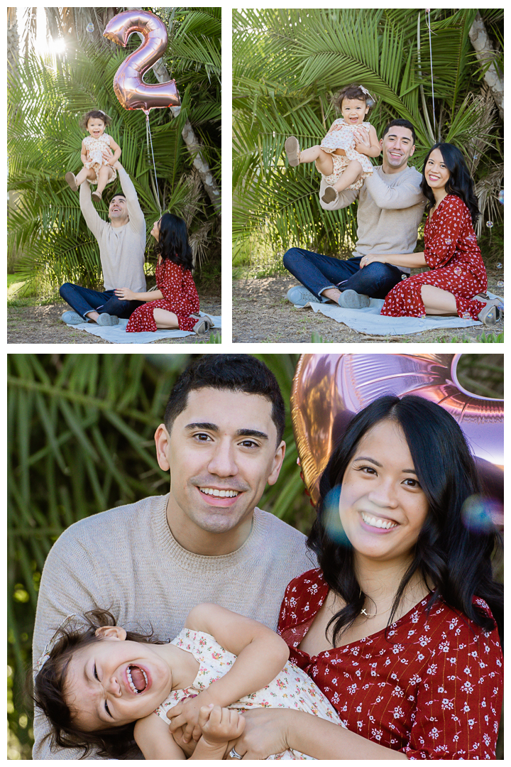 The Hashemi Family 2nd Birthday Photo Session at Del Rey Lagoon at Playa Del Rey in Los Angeles, California