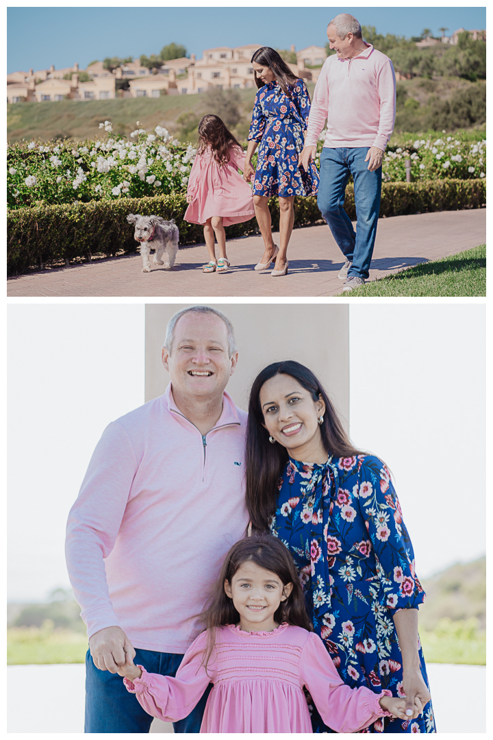 Family Session, Wedding Anniversary, and Birthday Photo Session at Pelican Hill Resport in Newport Beach, Orange County, California