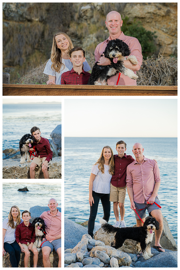 Holiday family session at Terranea Resort and Beach in Palos Verdes, Los Angeles, California.