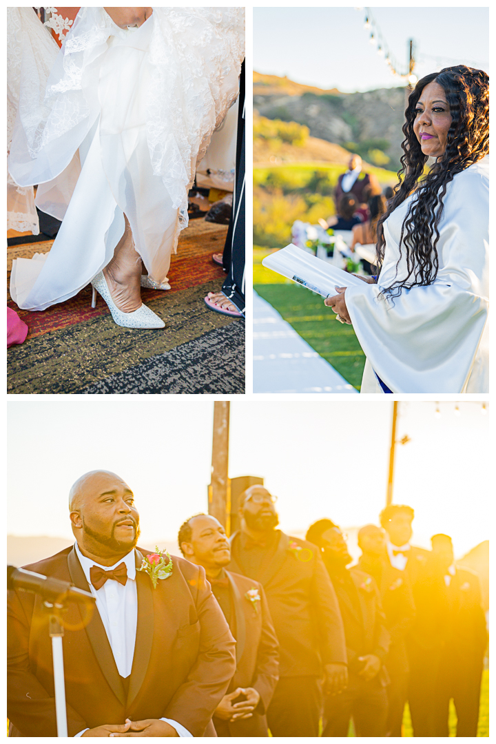 Wedding ceremony and reception at Hidden Valley Golf Club in Norco, California