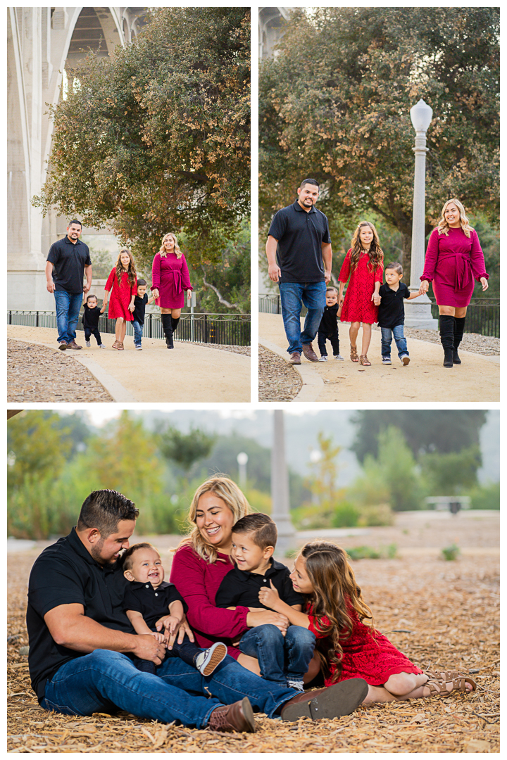 Family photos session at Desiderio Neighborhood Park in Pasadena, Los Angeles, California.
