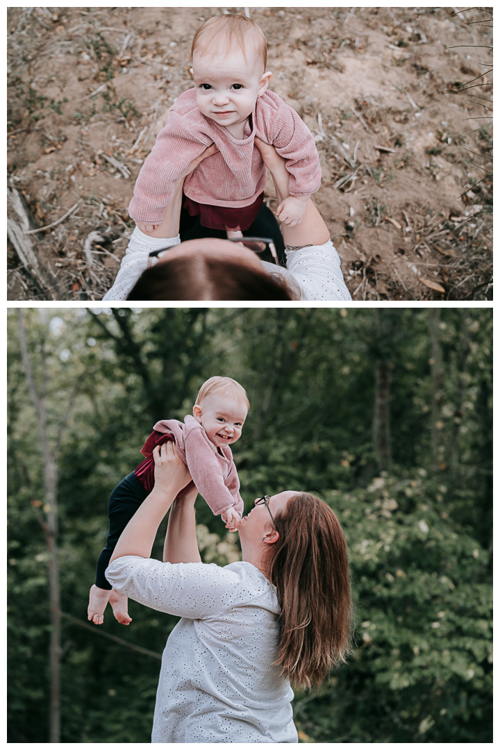 Holiday session with family and toddler in Palos Verdes, Malaga Cove, Los Angeles, California.