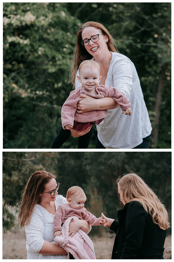 Holiday session with family and toddler in Palos Verdes, Malaga Cove, Los Angeles, California.