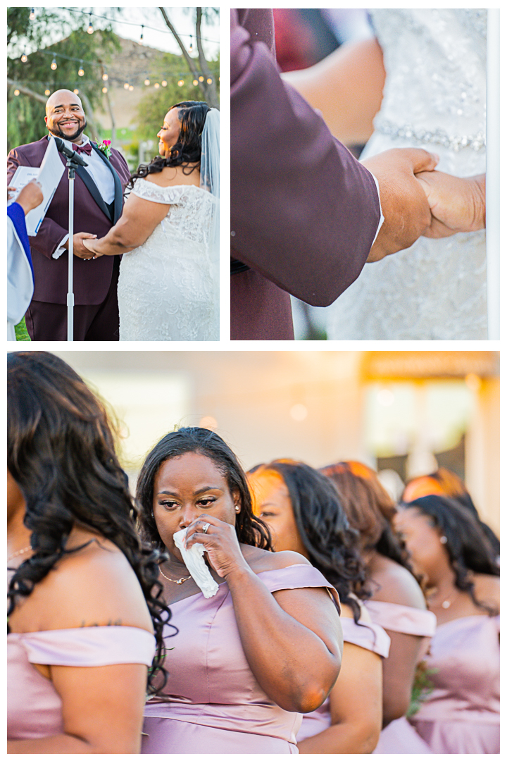 Wedding ceremony and reception at Hidden Valley Golf Club in Norco, California