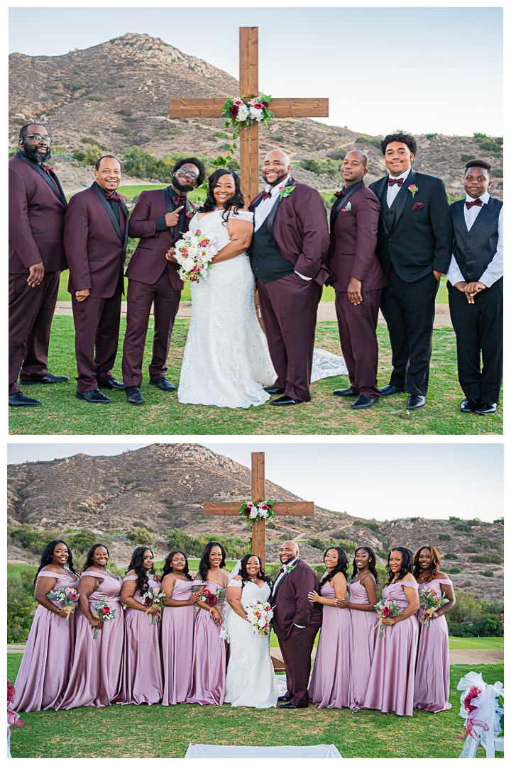 Wedding ceremony and reception at Hidden Valley Golf Club in Norco, California