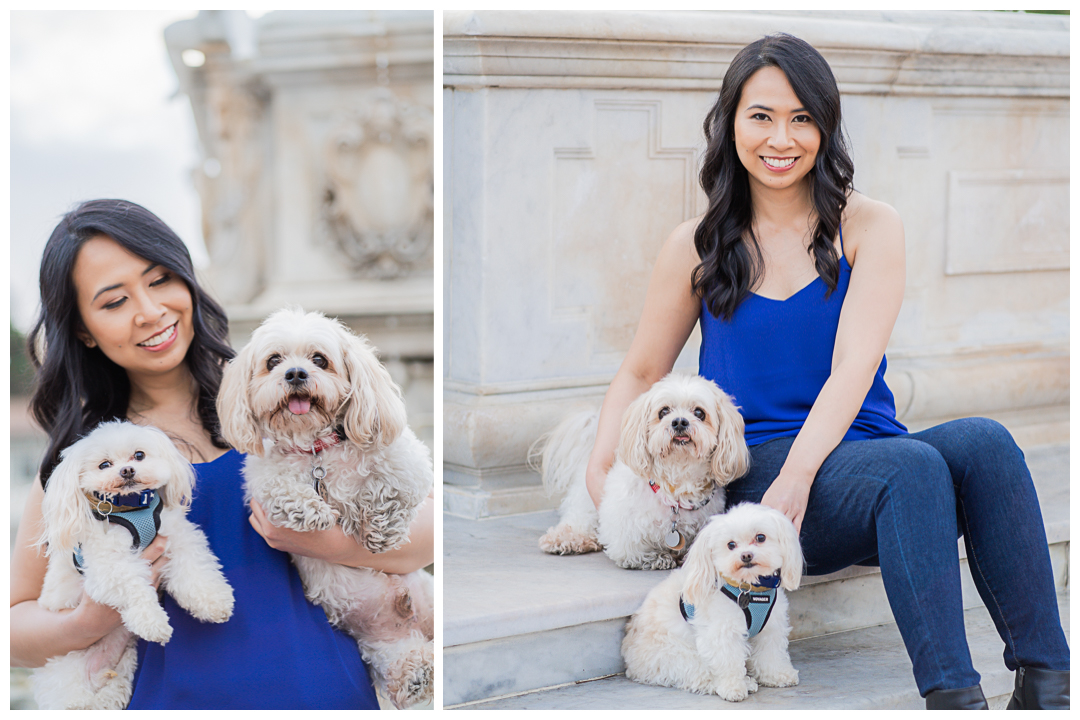 Lifestyle solo portrait session at Malaga Cove Plaza, Palos Verdes, Los Angeles, California.