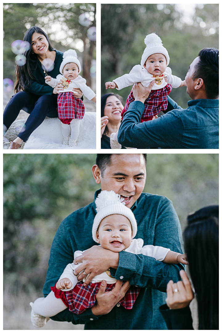 Newborn Milestone Family session at Malaga Cove, Palos Verdes, Los Angeles, California.