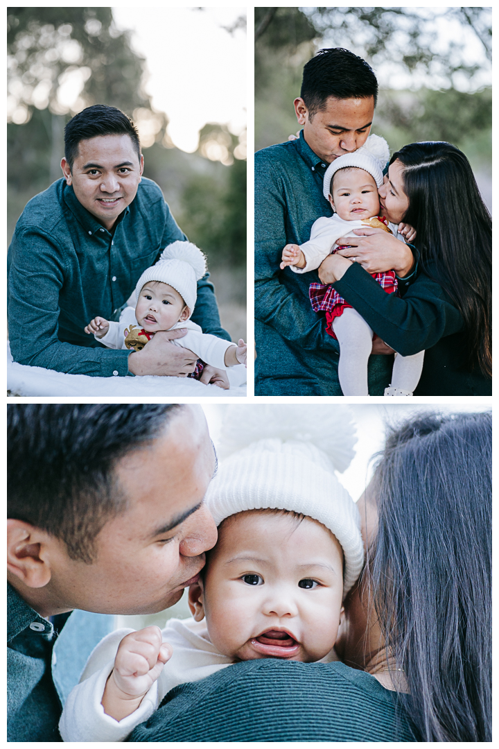 Newborn Milestone Family session at Malaga Cove, Palos Verdes, Los Angeles, California.