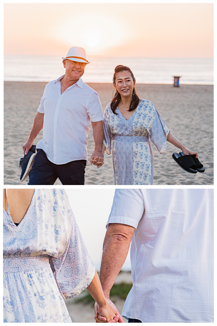 Maternity session at Manhattan Beach Pier, Los Angeles, California.