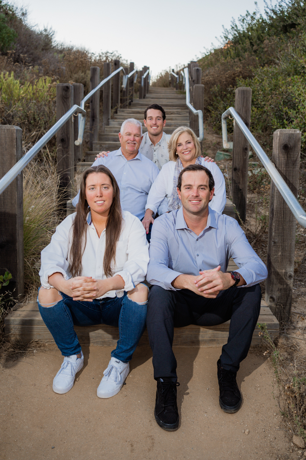 Outdoor family session with newborn Palos Verdes, Los Angeles, California