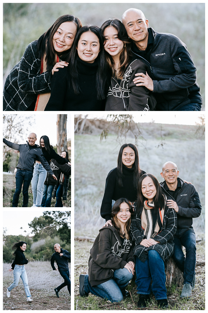 Outdoor family session with newborn in Malaga Cove, Palos Verdes, Los Angeles, California